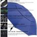 MRTLLOA 49 Inch Automatic Open & Close Windproof Travel Umbrella Compact Double Canopy Vented Waterproof Folding Golf Umbrellas for Rain Portable for Car Backpack Luggage for Women and Men 49 Inch Dark Blue - Buy Online on GoSupps.com