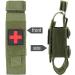 Yoncono Tactical Molle Tourniquet Holder | Portable Military First Aid Bag & Trauma Scissor Pocket - Army Green - Buy Online on GoSupps.com