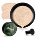 CC Cream Air Cushion Foundation Mushroom Head Air Cushion BB Cream Moisturizing Concealer Makeup Base Uniform for All Skin Types (Natural)