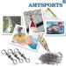 AMYSPORTS High Strength Fishing Swivels Barrel - 100 pcs, Size 12, 31lb - Stainless Steel Rolling Tackle for Saltwater/Freshwater Fishing - Buy Online on GoSupps.com