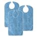 Azonelife bibs for adults waterproof with removable crumbs 3 bibs for older and reusable washable meals bibs for older men women adults blue