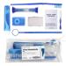 Blue Orthodontic 8 Piece Braces Care Kit - Complete Dental Cleaning Set for Teeth with Travel Toothbrush Wax Floss Brackets Cleaner - Essential Oral Care for Orthodontia & Braces Maintenance 8 Piece Blue
