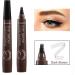 Boobeen 2Pcs Microblading Eyebrow Pencil - Waterproof Eyebrow Pen with a Micro-Fork Tip Applicator - Creates Natural Looking Brows Effortlessly Deep Brown*2 - Buy Online on GoSupps.com