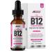 Vitamin B12 Liquid Drops - High Strength 3000mcg - 60ml Dropper Bottle - Vegan Friendly - Sublingual and Dual Action for Fast Absorption