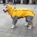 Buy Tfeng Dog Raincoat - Waterproof Jacket with Removable Hoodie & Adjustable Fit | 10 Sizes Available (Yellow 53cm Back Length) - Buy Online on GoSupps.com