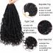 Boho Box Braids Crochet Hair 14 inch 8 Packs - Curly Ends Goddess Box Braids for Black Women | 1B# Color - Buy Online on GoSupps.com