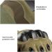 Bethspec Touch Screen Tactical Gloves for Men - Khaki, Medium - Buy Online on GoSupps.com