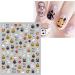Halloween Nail Stickers 16 Sheets Self-Adhesive Nail Decal Pumpkin Ghosts Cobweb Nail Art Decoration Design Supplies - Buy Online on GoSupps.com