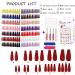 336 Pcs Ballerina Matte Coffin Nails Set with Glue - Full Cover False Gel Nail Art Tips - Buy Online on GoSupps.com