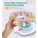 Bluetooth Smart Automatic Pill Dispenser - 28 Day Electronic Medication Organizer for Elderly with Alarm & Timed Dispensing - White & Green - Buy Online on GoSupps.com