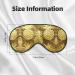 SSIMOO Gold Pineapple Eye Mask - Soft Breathable Sleep Patch for Women | Perfect for Travel & Relaxation - Buy Online on GoSupps.com