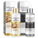 Peel Shot Glow Rice Ampoule Duo - 2PCS Black & White Rice Ampoules for Exfoliating & Brightening, Refines Pores, Deeply Hydrates, Renews Dull Skin for a Glass Skin Glow, All Skin Types
