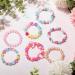 Hicarer 20 Pieces Girl Beaded Bracelets Cute Rainbow Bead Bracelets Colorful Bracelets Princess Bracelets Stretchy Bead Bracelets for Prince Birthday Present (Elegant Style) - Buy Online on GoSupps.com