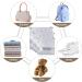 6 Pack Drawstring Dust Bags for Handbags - Waterproof Storage Organizer for Travel Shoes & Boots - Silver - Multiple Sizes - Buy Online on GoSupps.com