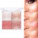 Durable 4 Color Highly Pigmented Eye Shadow Palette - Natural Makeup Cosmetics - Buy Online on GoSupps.com