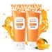 Freeorr Orange Exfoliating Gel for Face and Body Deep Clean Pores Remove Blackheads Exfoliating Moisturizing Facial Scrub Exfoliator Natural Orange Peeling Gel for All Types Skin-2 PCS