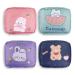 Tuciyke Sanitary Napkin Storage Bag Pack of 4 Portable Sanitary Napkin Storage Pouch Period Bag 5x4.7 inches Menstrual Pad Bag with Zipper Teen Feminine Products Bag for Women Girls Ladies(Rabbit)
