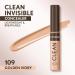 Covergirl Clean Invisible Concealer - Lightweight, Hydrating, Vegan Formula in Golden Ivory 109 - 0.23oz - Buy Online on GoSupps.com