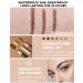 Eyebrow Stamp Stencil Kit - Waterproof One-Step Brow Makeup Set with 24 Stencils Gel Brush & Razor | Long Lasting Medium Brown & Brown Colors - Buy Online on GoSupps.com