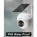 ANRAN 2K Solar Outdoor Security Camera with 360 View, Smart Siren, Spotlights, Color Night Vision, PIR Detection | Pan Tilt Control, 2-Way Talk, IP65 | White - Buy Online on GoSupps.com
