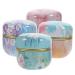 MAGICLULU 4pcs Sub-ing Scented Delicate Tinplate Makeup Women Jar Wrapping Powder Can Durable Cosmetic Holder