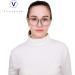 Buy Vision Global Blue Light-Blocking Glasses for Men & Women - Stylish Oval Anti-Reflective Computer & TV Reading Glasses - 2.5x Magnification - Buy Online on GoSupps.com