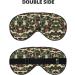 Animal Camouflage Green Print Unisex Sleep Mask | Double-Sided Eye Mask for Sound Sleep & Skin Care - Buy Online on GoSupps.com