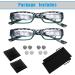 Bright LED Reading Glasses +150 | Lighted Magnifier for Nighttime Use | International Shipping - Buy Online on GoSupps.com