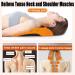 Relieflylab Trapezius Stretcher | Neck & Shoulder Tension Relief Massager | Trigger Point Therapy Device - Orange - Buy Online on GoSupps.com