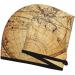 Vintage World Map Microfiber Hair Towel | Soft Super Absorbent Coral Velvet Wrap for Long Curly & Thick Hair - Quick Dry Solution for Women - Buy Online on GoSupps.com