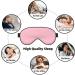Solid Color Pink Eye Mask - Soft Adjustable Nighttime Comfort for Men & Women - International Shipping - Buy Online on GoSupps.com