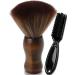 Barber Neck Duster Brush - Borogo Professional Barber Large Hair Cutting Cleaning Hairbrush Styling Tool (Neck brush+Black brush)