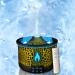 A humidifier for essential oils aromatherapy diffuser 300 ml volcanic air humidifier with flame and volcanic bail mode 2 colors timer automatic shutdown bedroom black