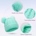 Baby Girls Double Pom Pom Bobble Hat - Toddler Winter Beanie for Kids 1-6Y Blue - Buy Online on GoSupps.com