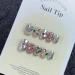 Nails Nail Tips Nails Set Short Sweet and Cool Handmade Press On Nails Full Cover Design Round Head Fake Nail Artificial Manicure Wearable Nail Tips(1-S) - Buy Online on GoSupps.com