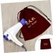 FOMIYES 1pc Hair Dryer Storage Bag Travel Makeup Bags Flannel Drawstring Bags Jewelry Holder Jewelry Rack Claret 30x26cm - Buy Online on GoSupps.com