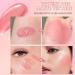 Rosarden Shimmer Pink Liquid Blush Stick with Built-in Puff - Long-lasting Cream Blush for Cheeks - Buy Online on GoSupps.com