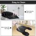 Segbeauty Hair Cutting Guide Mat - Waterproof Black Silicone Salon Mat with Guidelines & Weighted Neck Wrap for Professional Stylists - Buy Online on GoSupps.com