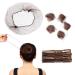 Bun Nets for Ballet Child 20Pcs Brown Hair Nets & 20Pcs Bobby Pins Invisible Bun Hair Nets Elastic Edge Mesh Ballet Bun Net Holder for Women Girls Dance Nurse Wig Fixing Hair (Coffee) Brown (20Pcs)