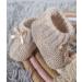 Royal Icon Newborn Baby Booties with Bow | Soft Knitted Bootees for Babies | 0-3 Months | Indoor & Outdoor Use | White Coffee RI354 - Buy Online on GoSupps.com
