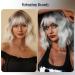 Testar Short Bob Wig with Air Bangs - Gray Synthetic Cosplay Wig for Women | Daily Wear Colorful Styles - Buy Online on GoSupps.com
