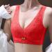 SHINEHUA Bralette Lace Sleep Bustier Tops for Women - Modern Red 36 | Stylish & Comfortable Lingerie - Buy Online on GoSupps.com