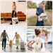 Mommy Hospital Bag with 14 Pockets | Waterproof Labor & Delivery Bag for 2 Kids | Insulated Baby Travel Tote in Creamy White - Buy Online on GoSupps.com