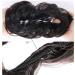 Real Fashion Hair Extensions: VOLUMINOUS Curly Messy Bun Scrunchie - Dark Black Hair Rubber Hairpiece for Updos - Buy Online on GoSupps.com