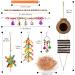 Erkoon Bird Toys for Parrots | Wooden Hanging Bells Hammocks & Rocking Toys - Perfect for Small Birds - Buy Online on GoSupps.com