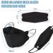60pcs KF94 Disposable Black Masks | 4 Layers Protection | 95% Filter Efficiency | Double Line Nasal Frame | Breathable & Comfortable | For Men & Women | Daily Use | Individually Packaged - Buy Online on GoSupps.com