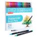 ParKoo Watercolor Brush Pens  24 Colors Flexible Real Nylon Brush Tip Pens for Watercolor Painting  1 Blending Brush  Paint Markers for Artists and Beginner Painters Coloring Books  Calligraphy
