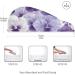 Super Absorbent White Violet Pansy Flowers Hair Towel 2 Pack - Quick Dry Hair Turbans & Twisty Wraps for Women & Girls - Buy Online on GoSupps.com
