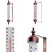 Stylish Bronze Outdoor Thermometer - Perfect for Garden Wall Greenhouse & Garage | Easy to Hang - Buy Online on GoSupps.com