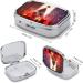 Xmas Party Pill Box - 2 Compartment Decorative Metal Pill Organizer | Portable Medicine Case for Pocket or Purse - Buy Online on GoSupps.com